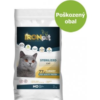 IRONpet Cat Sterilized Turkey Krůta 2 kg