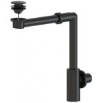 Umyvadlový sifon SAT prostorově úsporný do nábytku vč. click/clacku černá matná SATACABSETBL – Hledejceny.cz