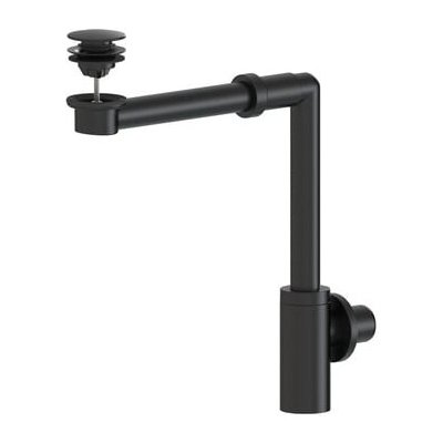 Umyvadlový sifon SAT prostorově úsporný do nábytku vč. click/clacku černá matná SATACABSETBL – Hledejceny.cz