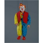 Mašek umělecká výroba Loutka sádrová Klaun s kloboučkem 20 cm – Zboží Dáma
