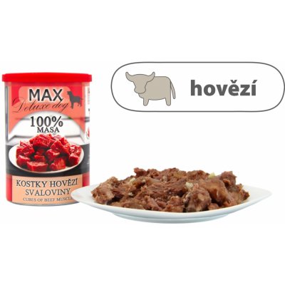 Max Deluxe kostky hovězí svaloviny 400 g – Zboží Mobilmania