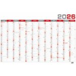 Nástěnný roční B1 červený 2026 – Zboží Dáma