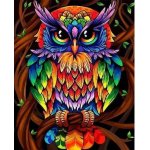 Figured ART Vyšívání křížkové sada Barevná sova – Zboží Dáma