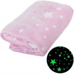 Verk Svíticí deka Soft Dreams Stars růžová 150x200 – Zboží Dáma