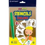 Centropen Šablony A5 Dinosauři 8 ks – Zboží Dáma