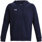Under Armour Rival fleece FZ Hoodie-BLU 1379767-410 – Zboží Dáma