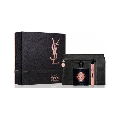 Yves Saint Laurent Opium Black EDP 50 ml + EDP 7,5 ml + etue dárková sada – Zboží Mobilmania