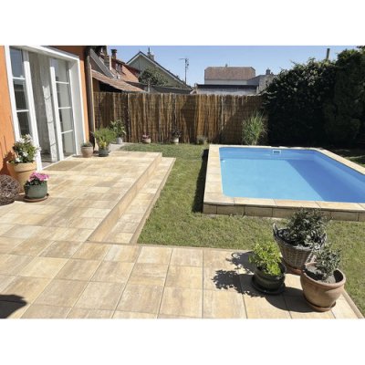 Semmelrock Zahradní dlaždice Elegant bíložlutokaramelová, 50 x 50 x 4 cm – Zboží Dáma