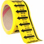 Páska na značení potrubí Tramark - plyn, 3470 šipek Páska na značení potrubí - plyn (50 mm x 66m tl.0.05 mm) kód: 24705 – Sleviste.cz