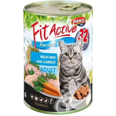 FitActive Meat-Mix pro kočky 6 x 415 g