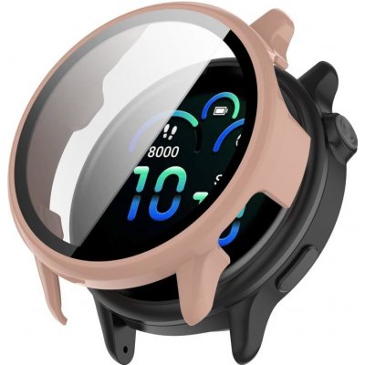 VSECHNONAMOBIL 107635 PC FULL COVER Plastový kryt se sklem pro Garmin Vivoactive 6 růžový – Zboží Živě