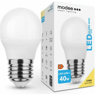 Modee Smart Lighting LED Globe Mini žárovka E27 4,9W teplá bílá – Zboží Živě