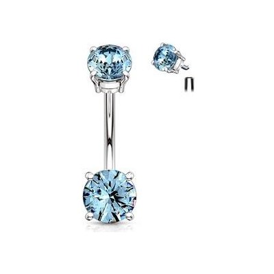 Šperky4U piercing do pupíku s kamínky WP01318-Q – Zboží Dáma