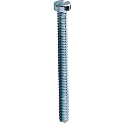 Šroub válcová hlava na drážku pro plochý šroubovák M6 délka: 30mm celý závit – Hledejceny.cz