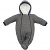 Kojenecká kombinéza Zimní kojenecká kombinéza s kapucí a rukavicemi Baby Service Retro
