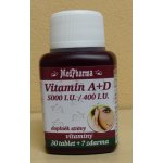 MedPharma Vitamín A + D 37 kapslí – Hledejceny.cz