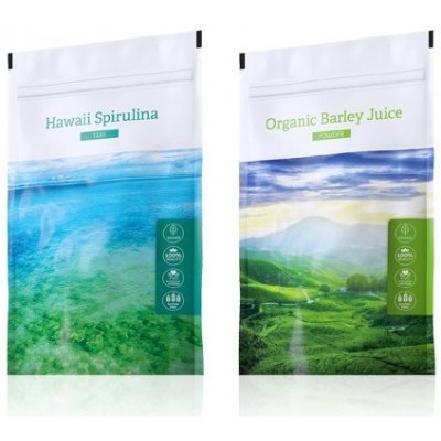 Energy Organic Barley Juice powder 100 g + Hawaii Spirulina tabs 200 tablet – Hledejceny.cz
