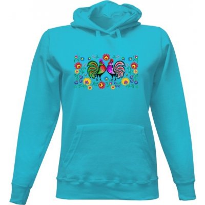 Dámská s potiskem Tradiční lidový vzor dámské Tyrkysová – Zboží Dáma