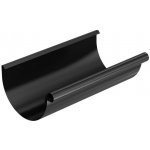 Bryza Žlab okap Ø 125 mm 4 m pozink RAL 9005 černý – HobbyKompas.cz