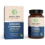 Green idea Kurkumin s piperinem bylinný extrakt 60 tablet – Hledejceny.cz