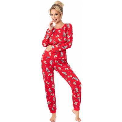 Donna Dámské dlouhé Bear bavlna Červená – Sleviste.cz