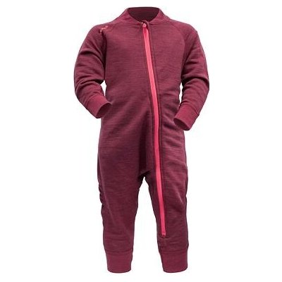 Dětský funkční overal s merinem Devold Nibba baby beetroot melange – Hledejceny.cz