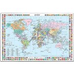 Stolní psací podložka mapa Svět 67x44 cm – Zboží Dáma
