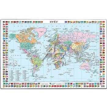 Stolní psací podložka mapa Svět 67x44 cm