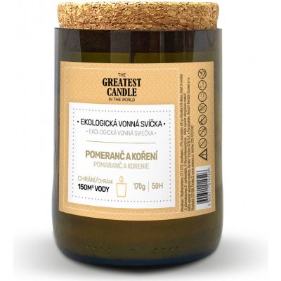 The Greatest Candle v lahvi od vína pomeranč a koření 170 g – Zbozi.Blesk.cz