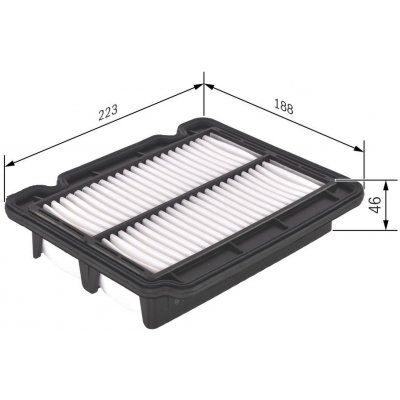 Vzduchový filtr BOSCH F 026 400 043 – Hledejceny.cz