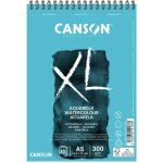 Canson XL aquarelle skicák s kroužkovou vazbou A5 20 listů 300 gr – Zboží Dáma