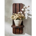 WoodenBotanery Nástěnná police na květiny Lamella buk – Zbozi.Blesk.cz