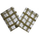 Sleep-well Utěrka Extra savá Káro khaki 50x70 cm 3 ks – Hledejceny.cz