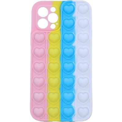 Pouzdro TopQ Heart Pop It iPhone 12 Pro silikon barevné – Zboží Mobilmania