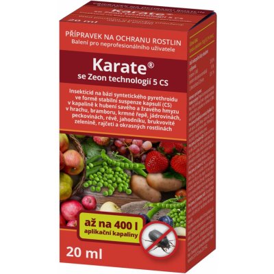 AgroBio Přípravek k hubení savého a žravého hmyzu KARATE Zeon 5 SC 20 ml – Sleviste.cz