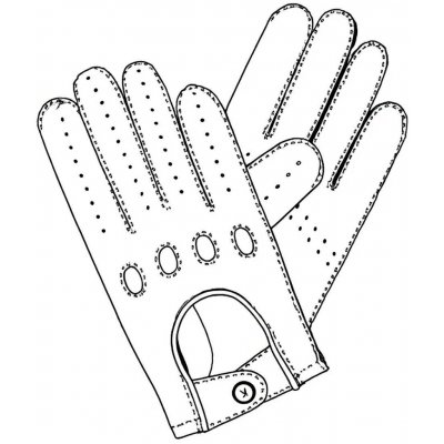 Kreibich Pánské rukavice řidičské bílá – Zboží Dáma