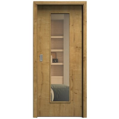 Sapeli Elegant Komfort M55 posuvné dub sukatý 70 x 210 cm Planibel bronz – Hledejceny.cz