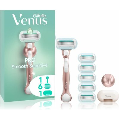 Gillette Venus dámský holicí strojek 1 ks + náhradní břity 6 ks + ochranný kryt 1 ks + držák do sprchy 1 ks – Hledejceny.cz