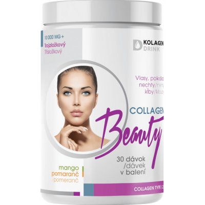 KolagenDrink Collagen Beauty třísložkový hydrolyzovaný rybí kolagen typu 1 2 & 3 330 g