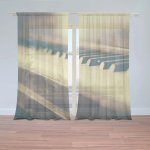 Záclony Klávesy klavíru: 2 ks - 150x250 cm - Sablio – Hledejceny.cz