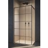 Pevné stěny do sprchových koutů Radaway sprchový kout 80 cm Walk-in Modo New Black II Factory čiré sklo 389084-54-55