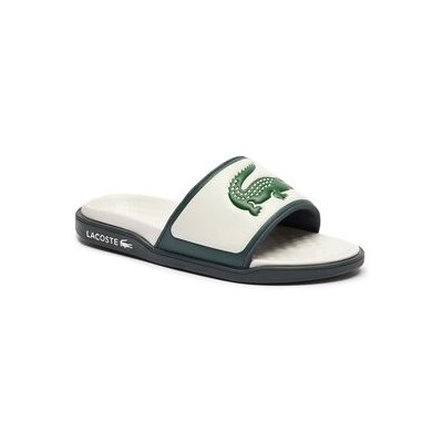 Lacoste Nazouváky Serve Slide 747CMA0014 Écru – Zboží Mobilmania