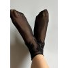 Veneziana Silonkové ponožky se vzorem jana černá