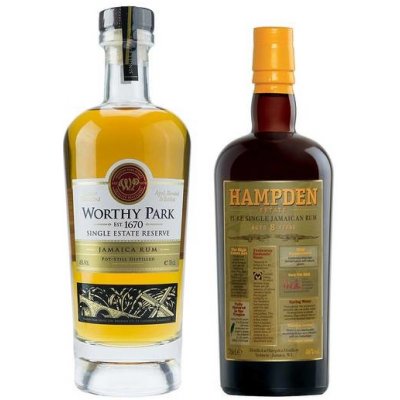 Worthy Park Single Estate Reserve 45% 0,7 l a Hampden Estate 8y 46% 0,7 l (set) – Zboží Mobilmania