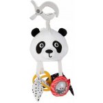 Canpol Závěsná plyšová hračka s chrastítkem a klipem Babies Panda – Zboží Mobilmania