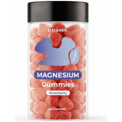 Citronek Citrónek Magnesium gummies Jahodové želé s hořčíkem a vitaminem B6 60ks – Hledejceny.cz