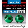 Výroba nástrahy Hanák Competition Tungstenové Hlavičky Metallic Zelené 2,5 mm