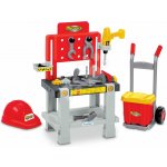 Écoiffier pracovní stolek s přilbou Super Pack Mecanics 19 doplňků a rudl – Hledejceny.cz