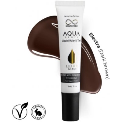 Infinity Aqua Drops hybridní tekutá barva na obočí Electra Dark Brown 15 ml – Zboží Dáma