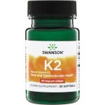 Swanson Vitamín K2 MK7 50 mcg 30 kapslí – Hledejceny.cz